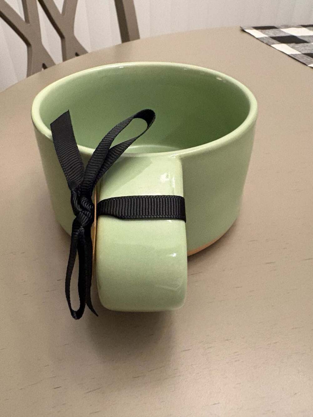 Rae Dunn Sweater Weather Mug Green Ceramic Fall Foliage - Picture 2 of 5